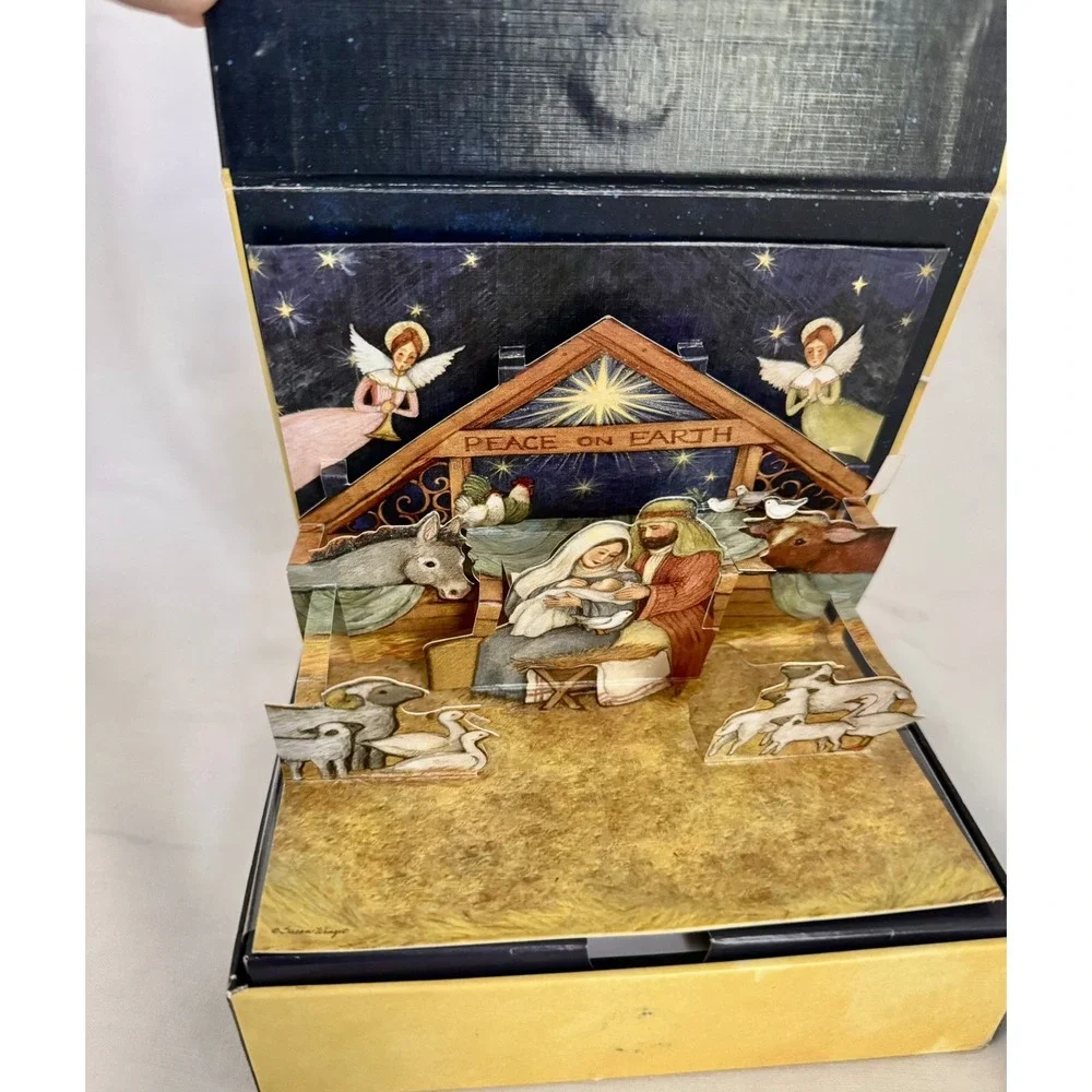 LANG Nativity 3D Pop-up Christmas 8 Cards by Susan Winget